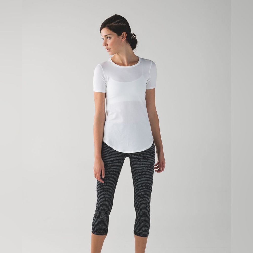 Lululemon Wunder Under Pant Palm Stripe Slate
